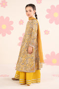 kids-clothes-mkd-ef26-40-dull-yellow by Maria B Kids - Designer Dress  - Type : KidsClothes - Available at Libasekhas UK - 100% Original 