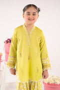 kids-clothes-mkd-ef26-45-neon-green by Maria B Kids - Designer Dress  - Type : KidsClothes - Available at Libasekhas UK - 100% Original 