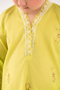 kids-clothes-mkd-ef26-45-neon-green by Maria B Kids - Designer Dress  - Type : KidsClothes - Available at Libasekhas UK - 100% Original 