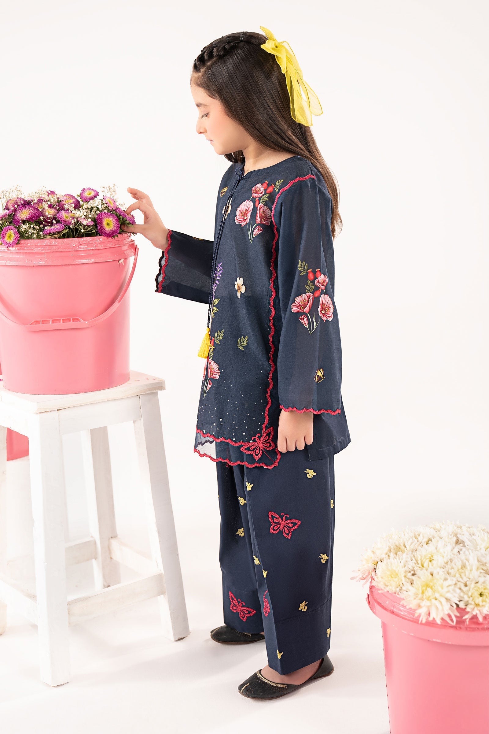 kids-clothes-mkd-ef26-47-blue by Maria B Kids - Designer Dress  - Type : KidsClothes - Available at Libasekhas UK - 100% Original 