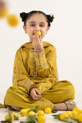 kids-clothes-mkd-ef26-48-mustard by Maria B Kids - Designer Dress  - Type : KidsClothes - Available at Libasekhas UK - 100% Original 