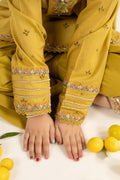 kids-clothes-mkd-ef26-48-mustard by Maria B Kids - Designer Dress  - Type : KidsClothes - Available at Libasekhas UK - 100% Original 
