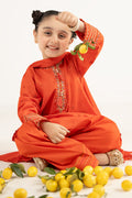 kids-clothes-mkd-ef26-48-orange by Maria B Kids - Designer Dress  - Type : KidsClothes - Available at Libasekhas UK - 100% Original 