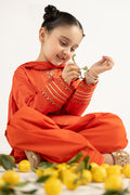 kids-clothes-mkd-ef26-48-orange by Maria B Kids - Designer Dress  - Type : KidsClothes - Available at Libasekhas UK - 100% Original 