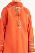 kids-clothes-mkd-ef26-48-orange by Maria B Kids - Designer Dress  - Type : KidsClothes - Available at Libasekhas UK - 100% Original 