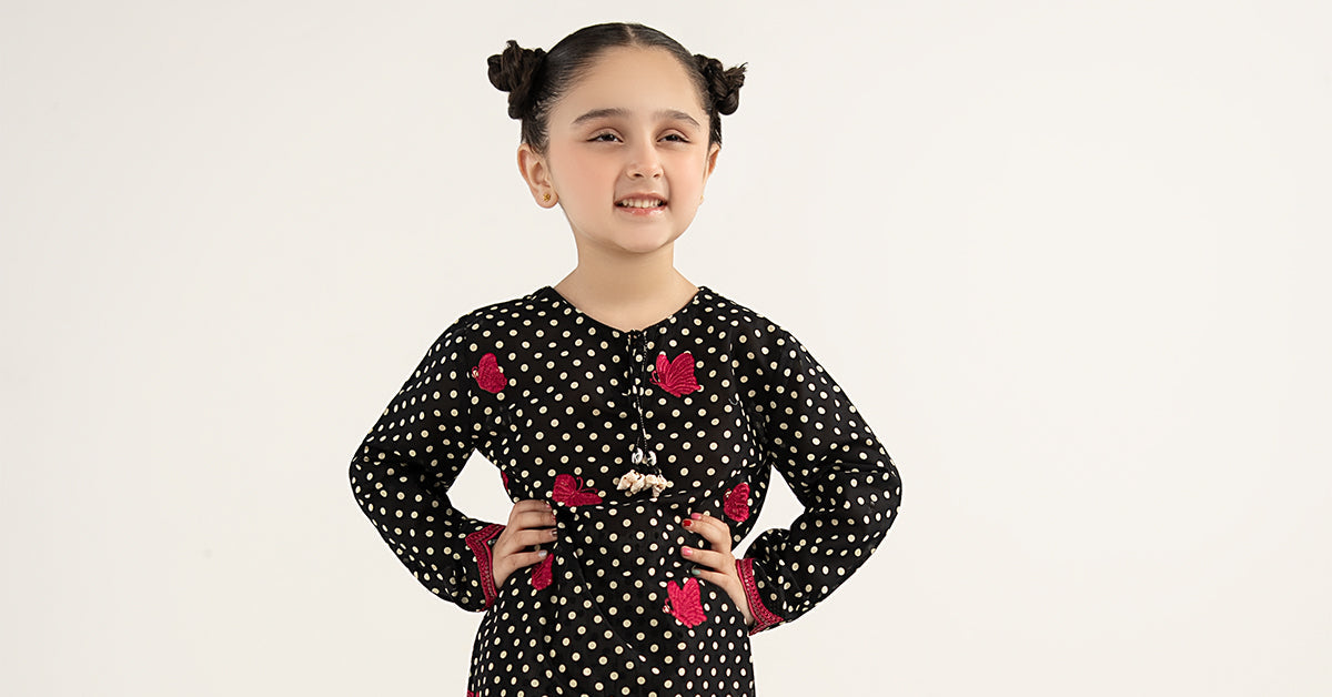 kids-clothes-mkd-ef26-50-black by Maria B Kids - Designer Dress  - Type : KidsClothes - Available at Libasekhas UK - 100% Original 