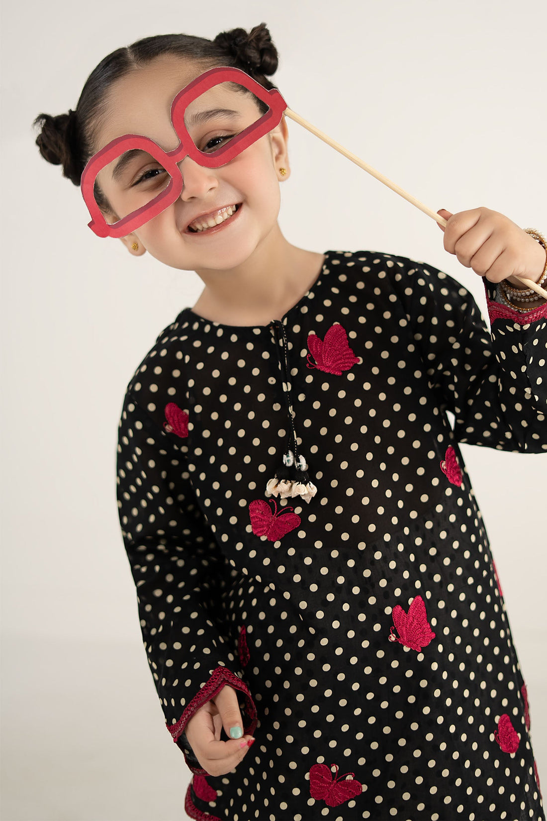 kids-clothes-mkd-ef26-50-black by Maria B Kids - Designer Dress  - Type : KidsClothes - Available at Libasekhas UK - 100% Original 