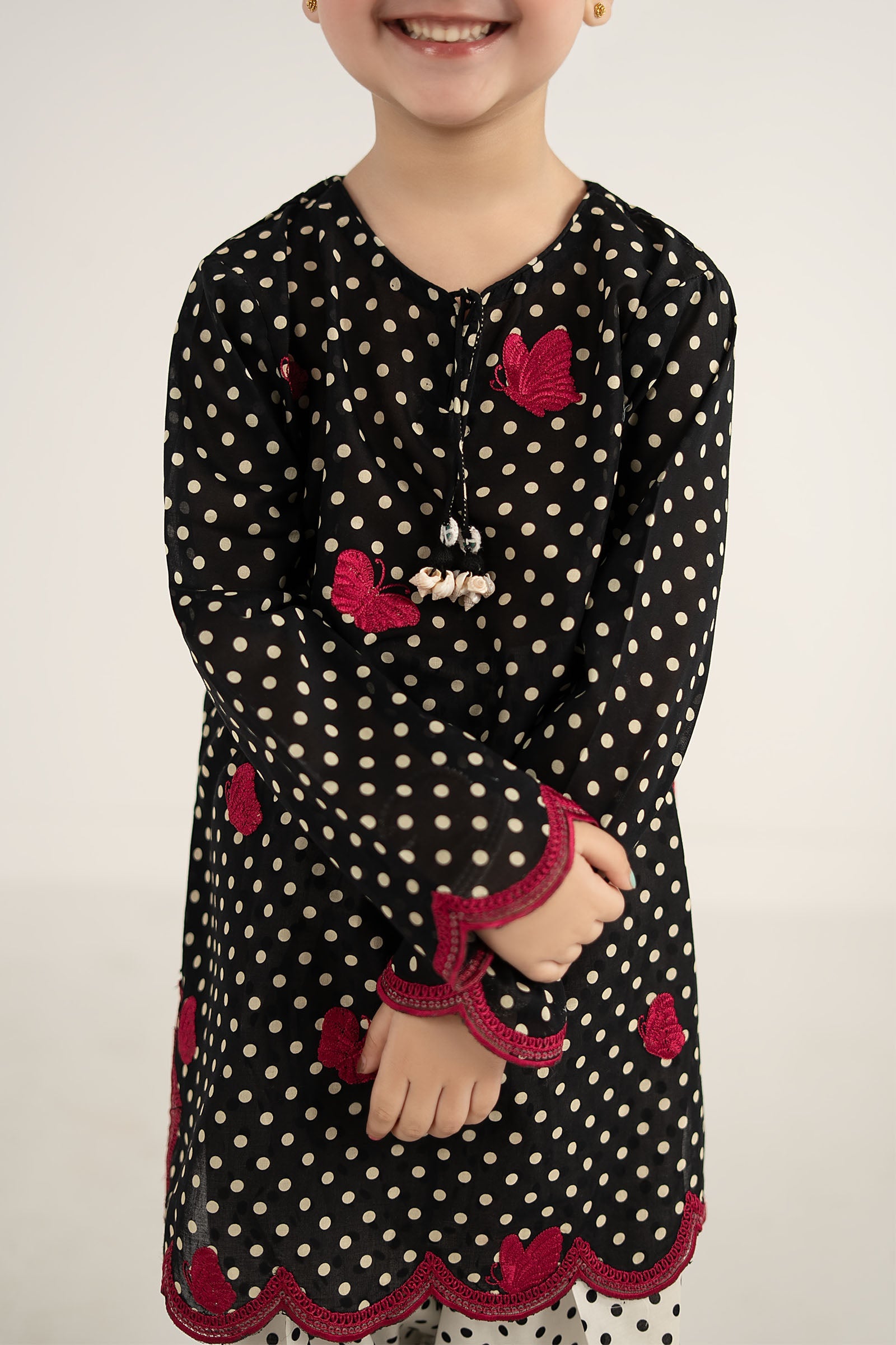 kids-clothes-mkd-ef26-50-black by Maria B Kids - Designer Dress  - Type : KidsClothes - Available at Libasekhas UK - 100% Original 