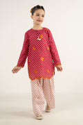 kids-clothes-mkd-ef26-50-red by Maria B Kids - Designer Dress  - Type : KidsClothes - Available at Libasekhas UK - 100% Original 