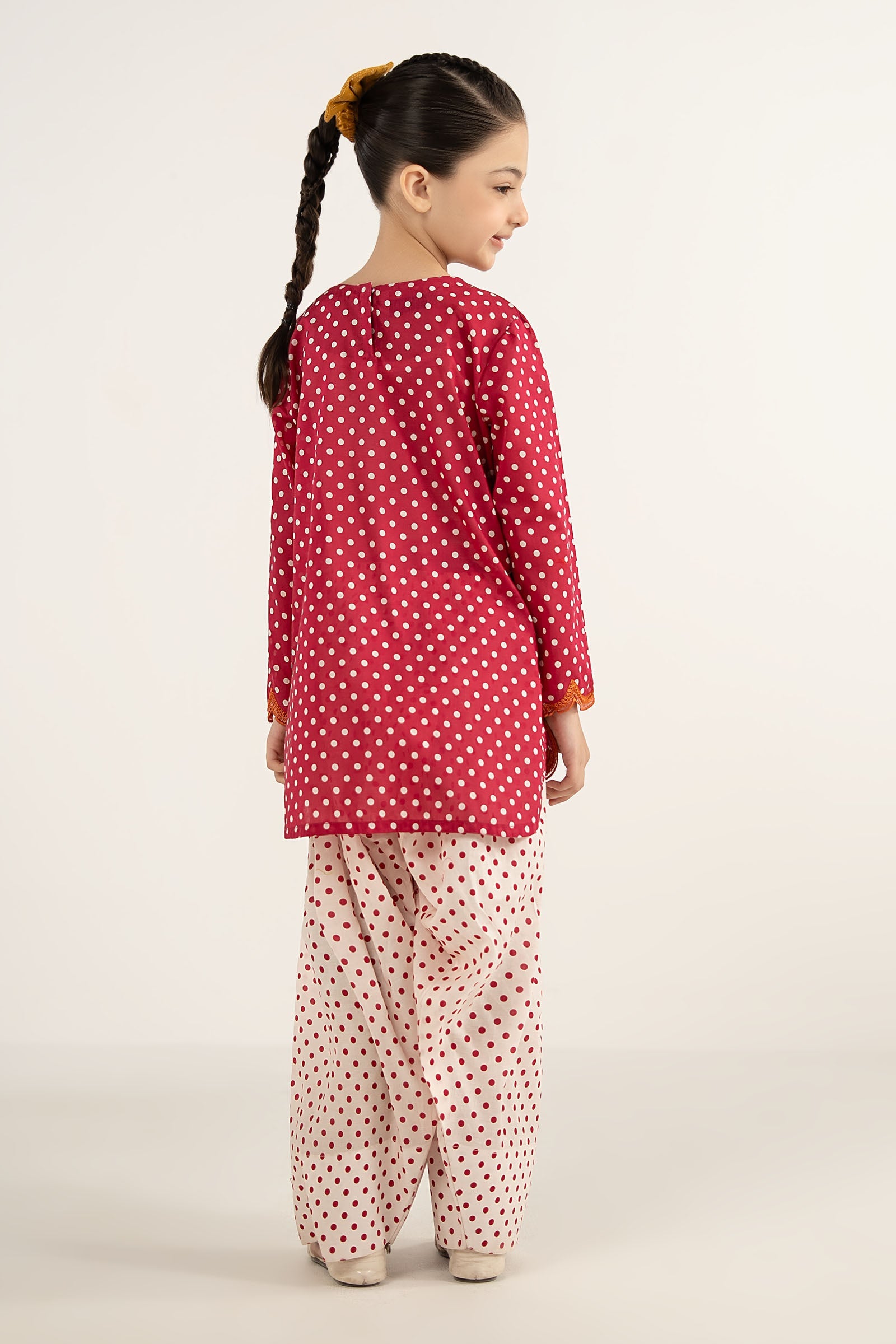 kids-clothes-mkd-ef26-50-red by Maria B Kids - Designer Dress  - Type : KidsClothes - Available at Libasekhas UK - 100% Original 