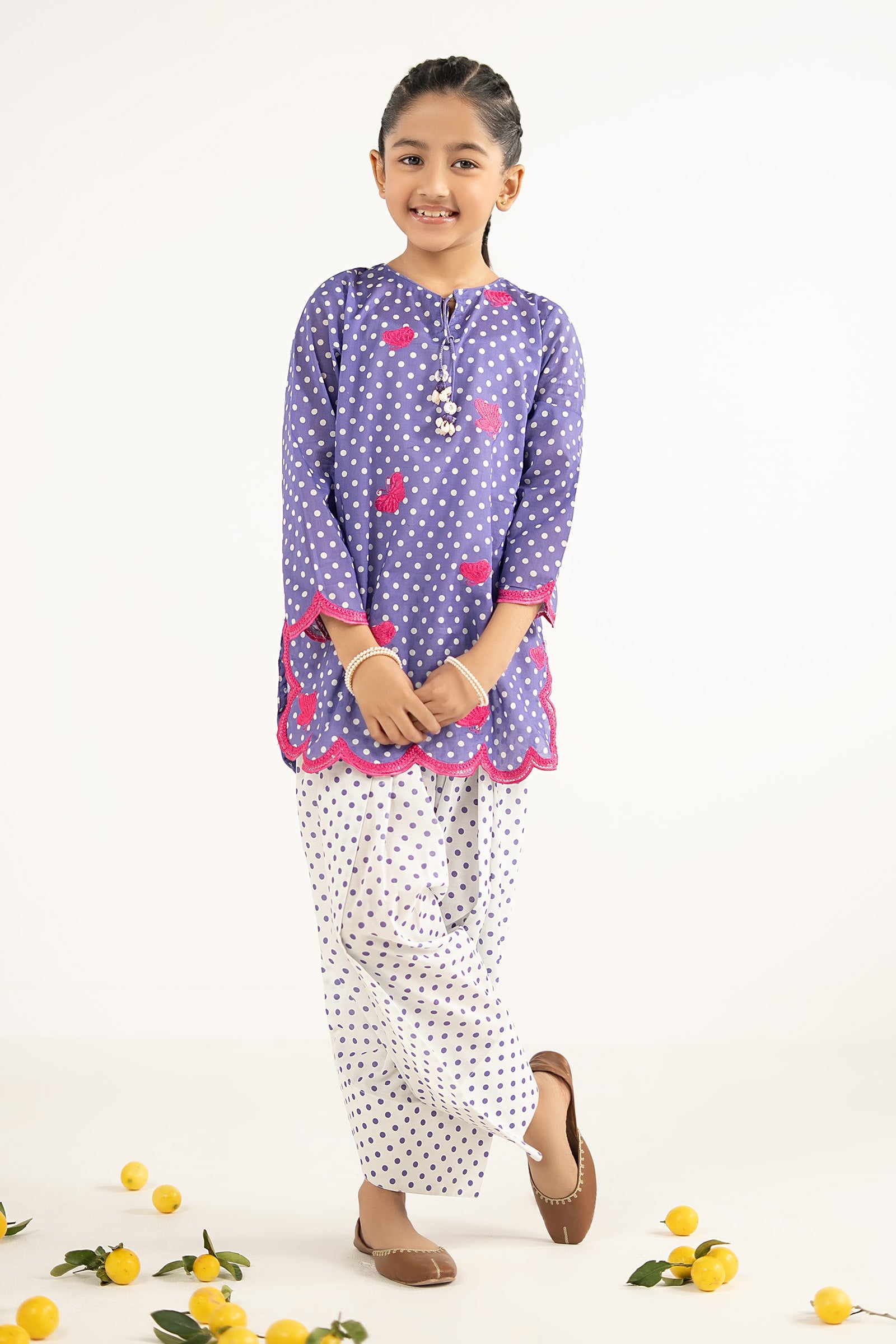 kids-clothes-mkd-ef26-50-blue by Maria B Kids - Designer Dress  - Type : KidsClothes - Available at Libasekhas UK - 100% Original 