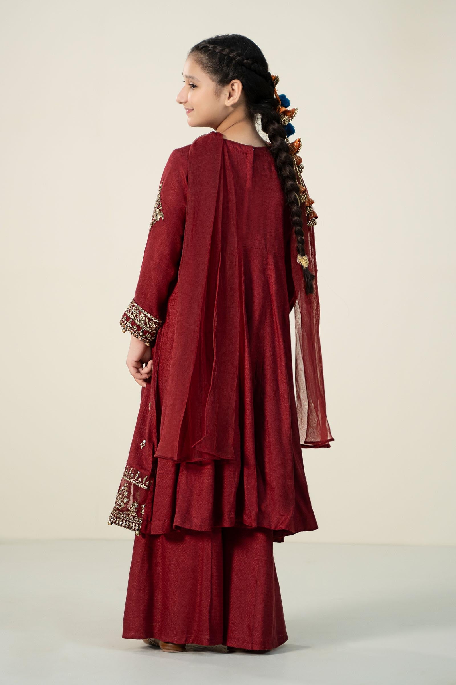 Maria B | 3 Piece Embroidered Linen Suit | MKD-W24-02 - by - Libasekhas UK - Registered Vendor of : Maria B - 100% Original Designer Dresss