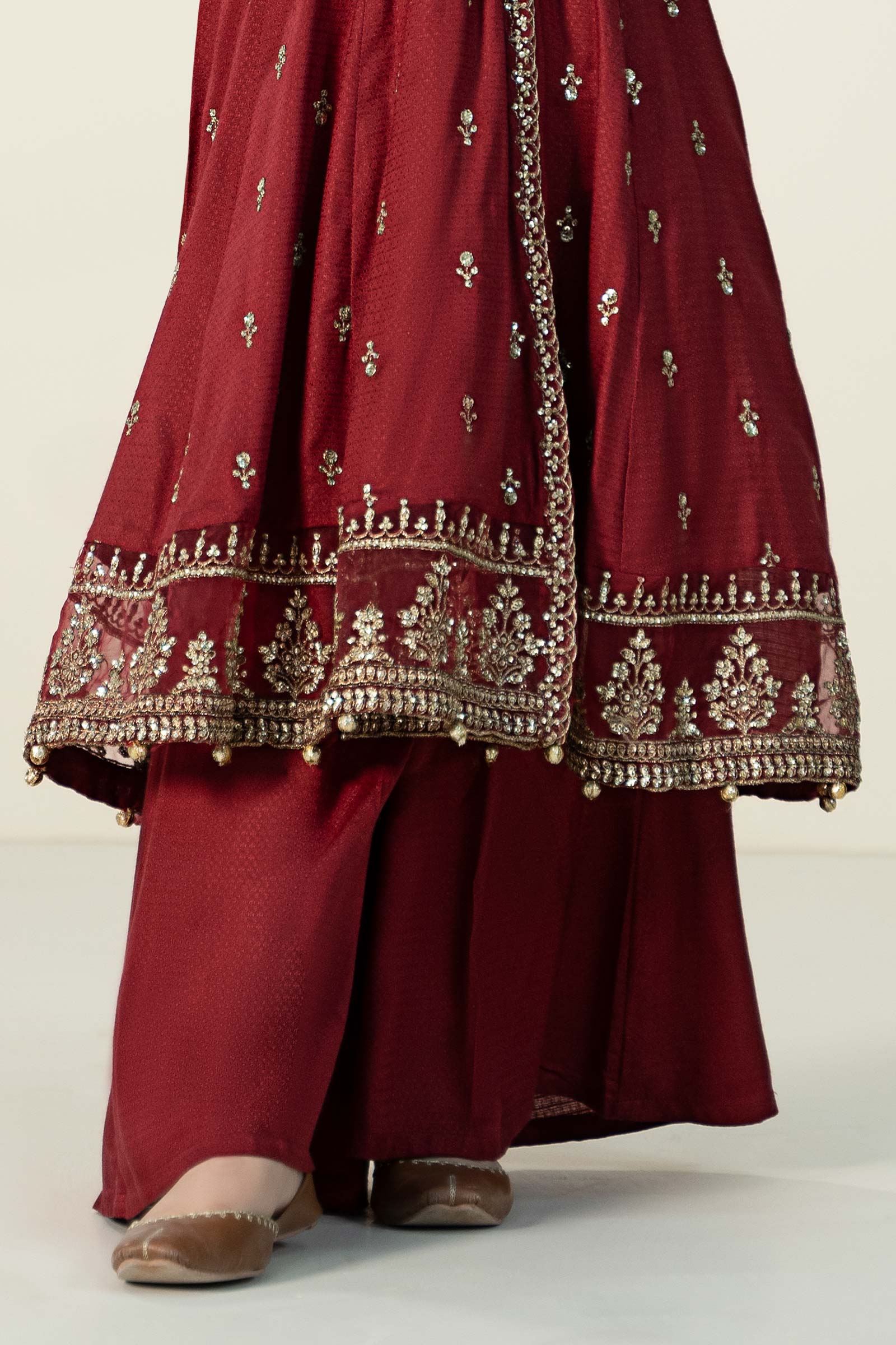Maria B | 3 Piece Embroidered Linen Suit | MKD-W24-02 - by - Libasekhas UK - Registered Vendor of : Maria B - 100% Original Designer Dresss