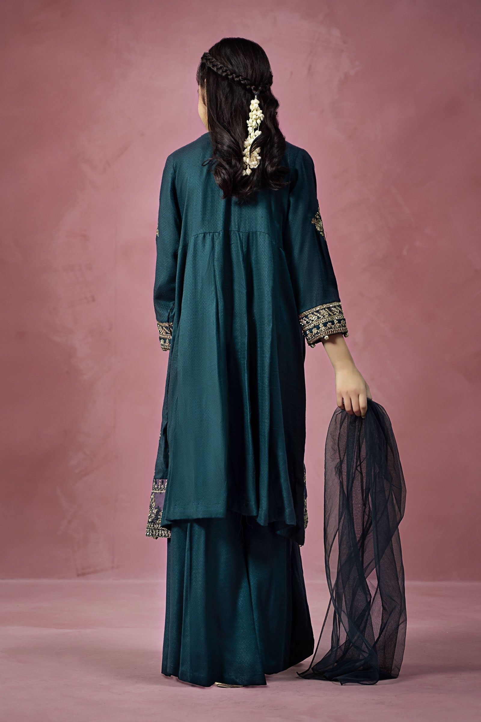 Maria B | 3 Piece Embroidered Linen Suit | MKD-W24-02 - by - Libasekhas UK - Registered Vendor of : Maria B - 100% Original Designer Dresss