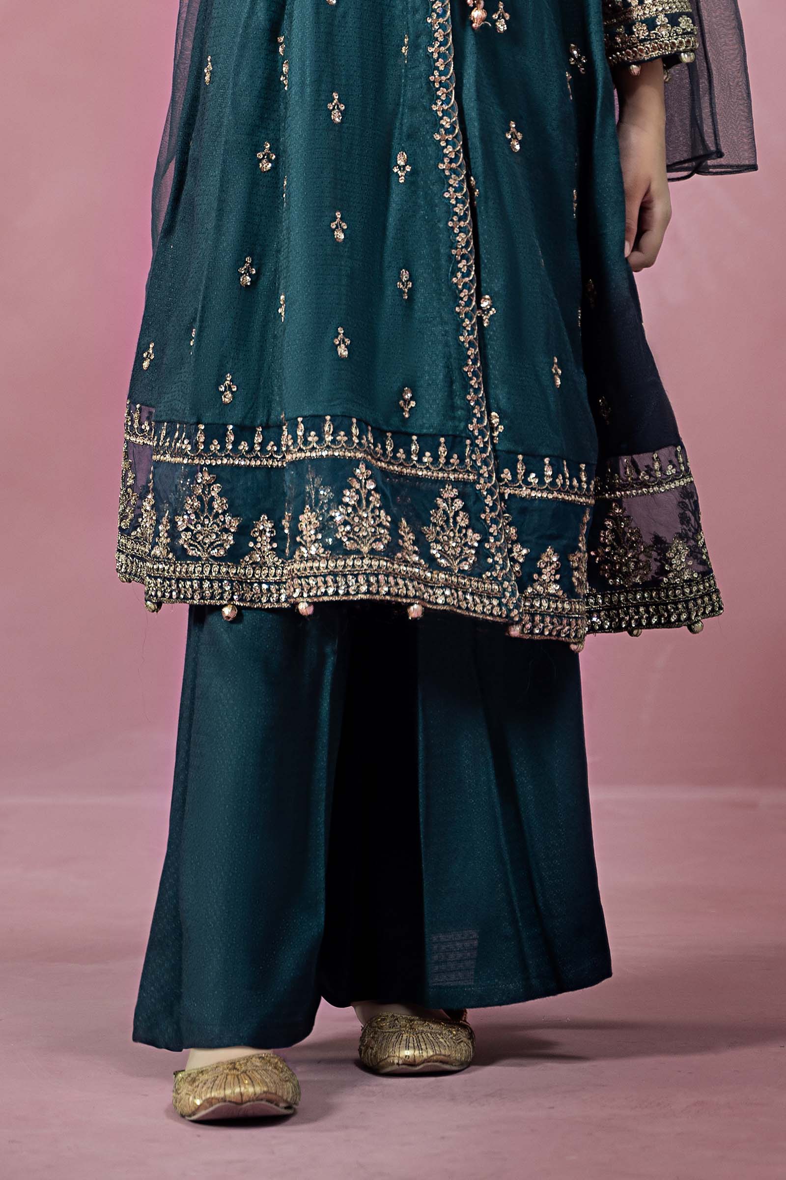 Maria B | 3 Piece Embroidered Linen Suit | MKD-W24-02 - by - Libasekhas UK - Registered Vendor of : Maria B - 100% Original Designer Dresss