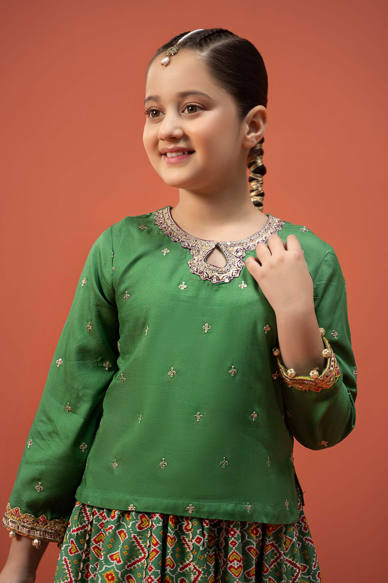 Maria B | 3 Piece Embroidered Linen Suit | MKD-W24-04 - by - Libasekhas UK - Registered Vendor of : Maria B - 100% Original Designer Dresss