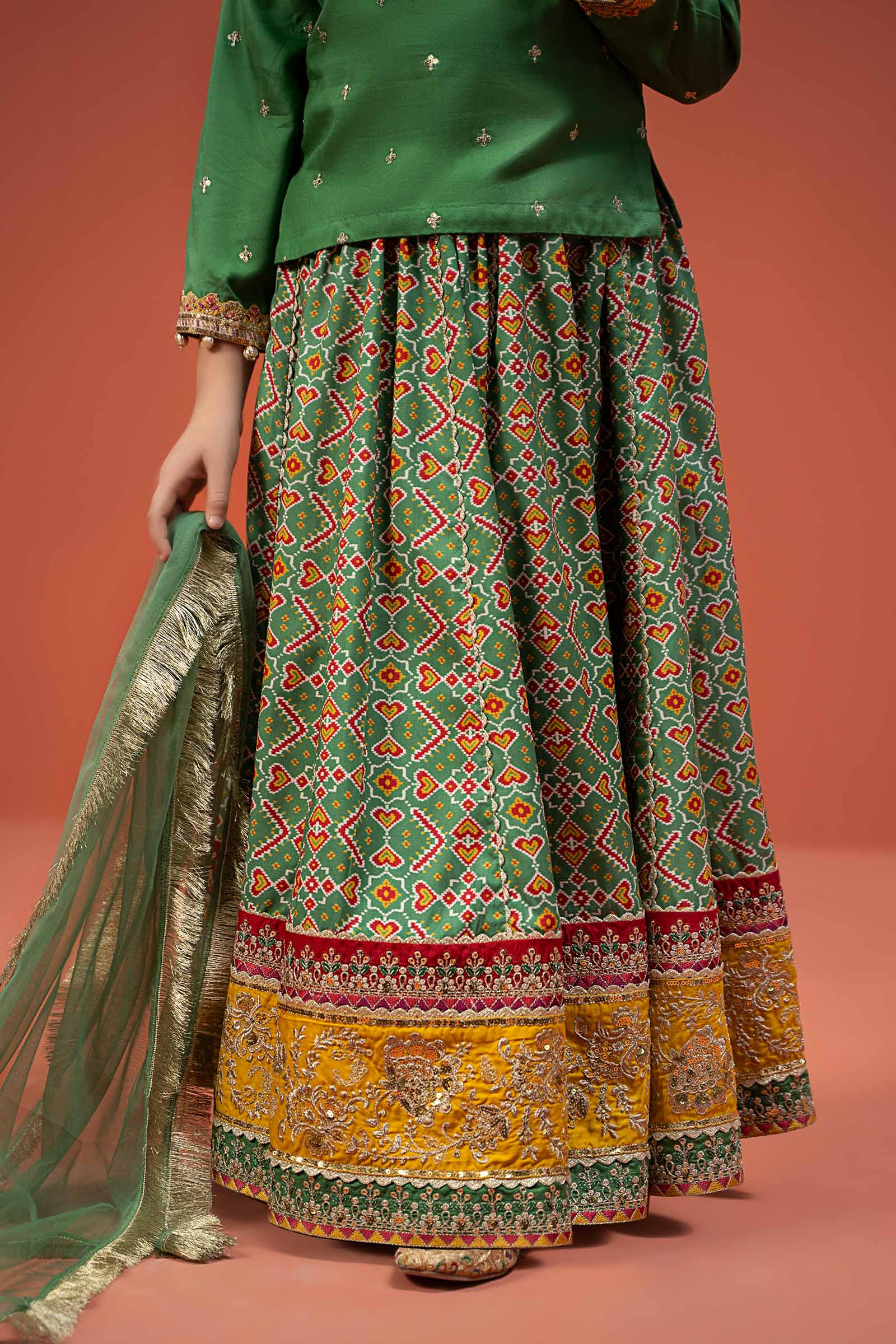 Maria B | 3 Piece Embroidered Linen Suit | MKD-W24-04 - by - Libasekhas UK - Registered Vendor of : Maria B - 100% Original Designer Dresss