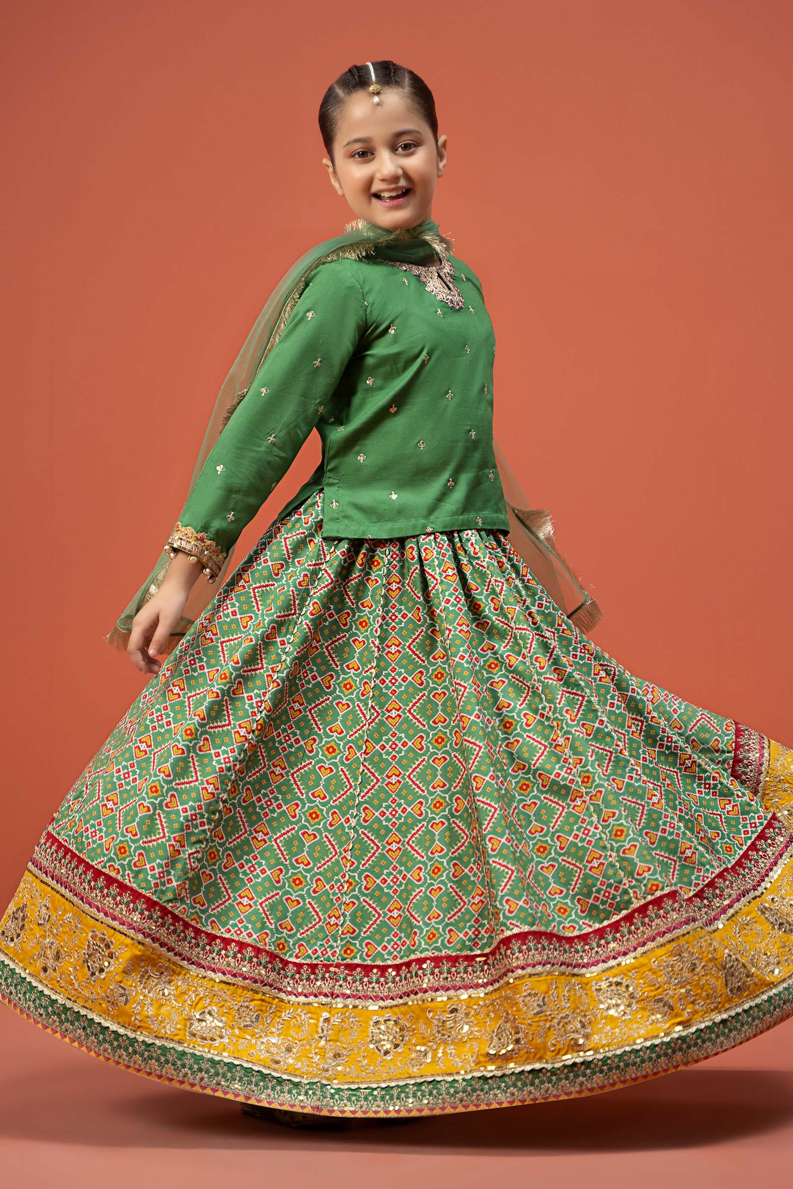 Maria B | 3 Piece Embroidered Linen Suit | MKD-W24-04 - by - Libasekhas UK - Registered Vendor of : Maria B - 100% Original Designer Dresss