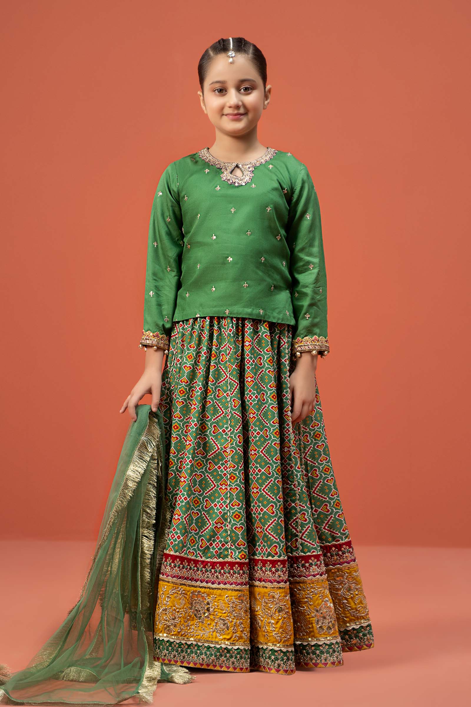 Maria B | 3 Piece Embroidered Linen Suit | MKD-W24-04 - by - Libasekhas UK - Registered Vendor of : Maria B - 100% Original Designer Dresss