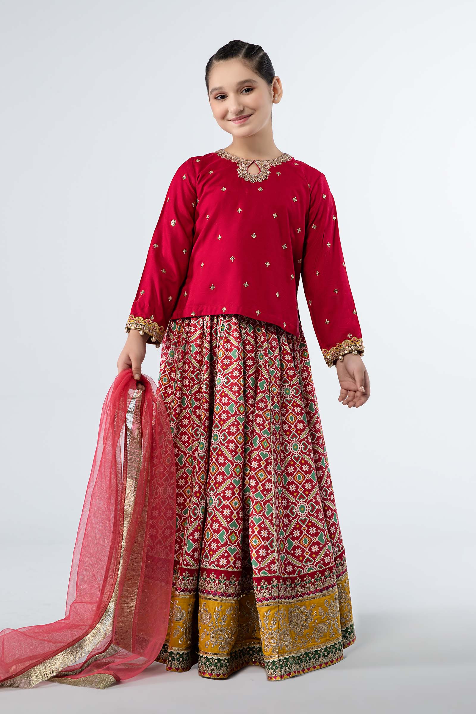 Maria B | 3 Piece Embroidered Linen Suit | MKD-W24-04 - by - Libasekhas UK - Registered Vendor of : Maria B - 100% Original Designer Dresss
