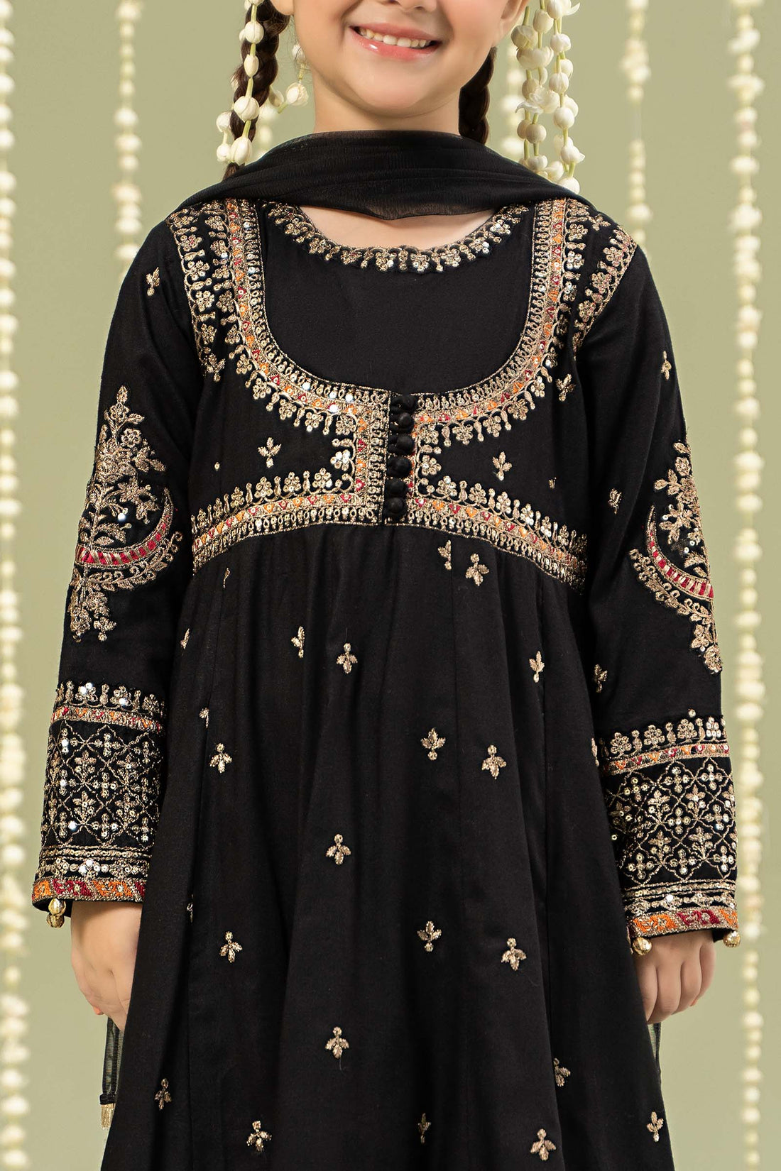 Maria B | 3 Piece Embroidered Linen Suit | MKD-W24-07 - by - Libasekhas UK - Registered Vendor of : Maria B - 100% Original Designer Dresss
