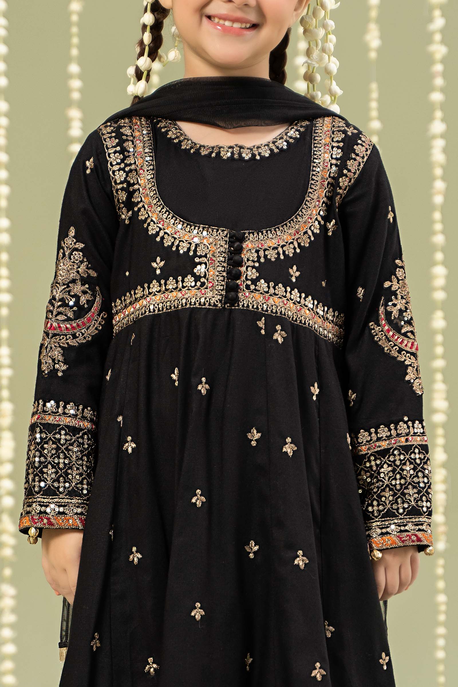 Maria B | 3 Piece Embroidered Linen Suit | MKD-W24-07 - by - Libasekhas UK - Registered Vendor of : Maria B - 100% Original Designer Dresss