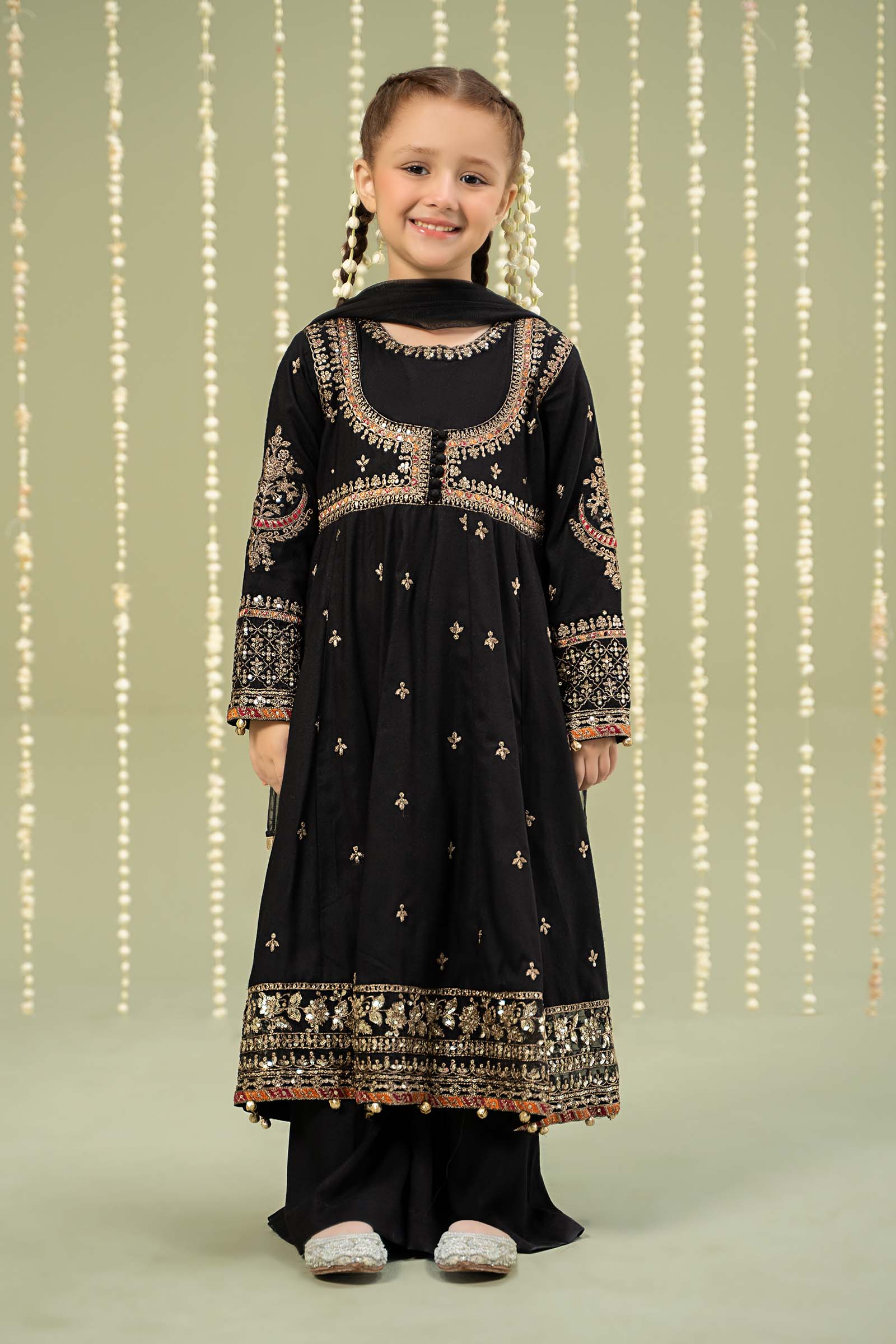 Maria B | 3 Piece Embroidered Linen Suit | MKD-W24-07 - by - Libasekhas UK - Registered Vendor of : Maria B - 100% Original Designer Dresss