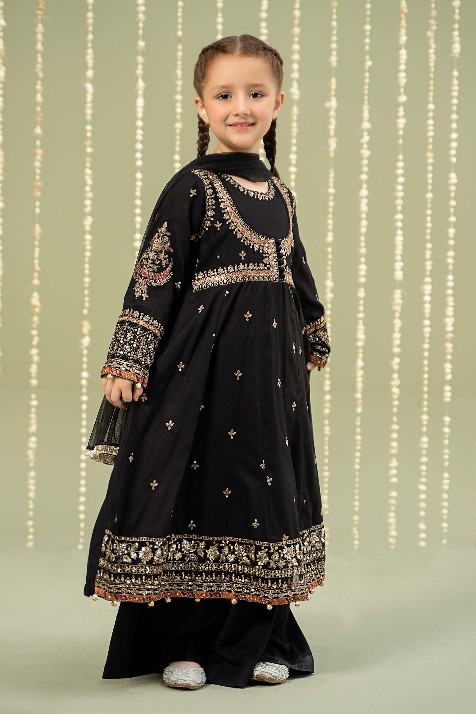 Maria B | 3 Piece Embroidered Linen Suit | MKD-W24-07 - by - Libasekhas UK - Registered Vendor of : Maria B - 100% Original Designer Dresss