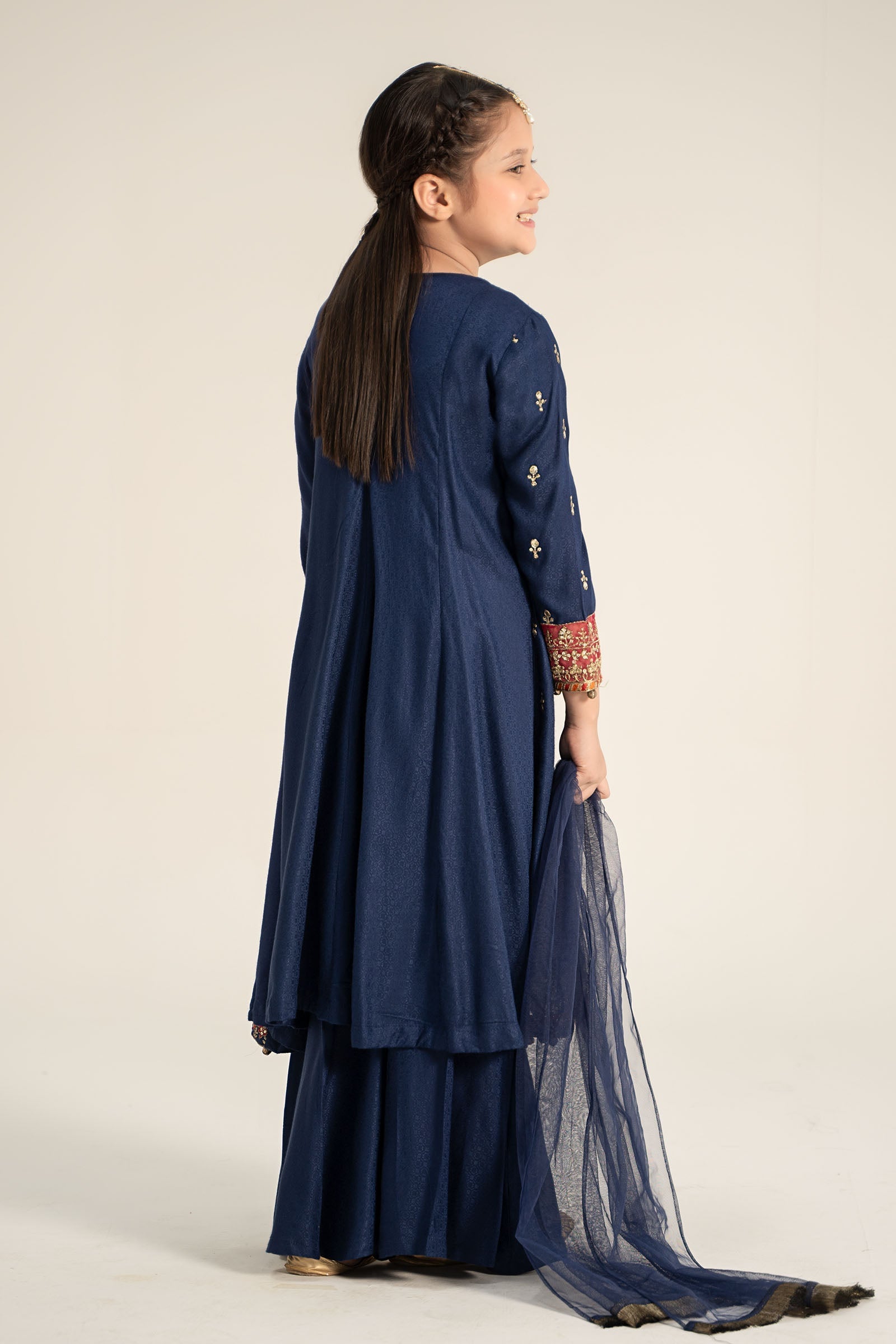 Maria B | 3 Piece Embroidered Linen Suit | MKD-W24-08 - by - Libasekhas UK - Registered Vendor of : Maria B - 100% Original Designer Dresss