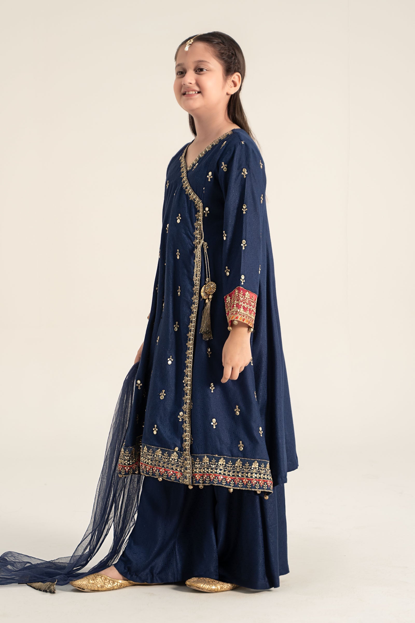 Maria B | 3 Piece Embroidered Linen Suit | MKD-W24-08 - by - Libasekhas UK - Registered Vendor of : Maria B - 100% Original Designer Dresss