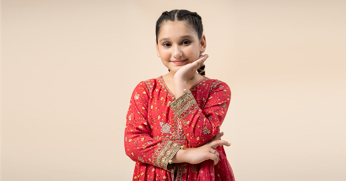 Maria B | 3 Piece Embroidered Marina Twill Suit | MKD-W24-12 - by - Libasekhas UK - Registered Vendor of : Maria B - 100% Original Designer Dresss