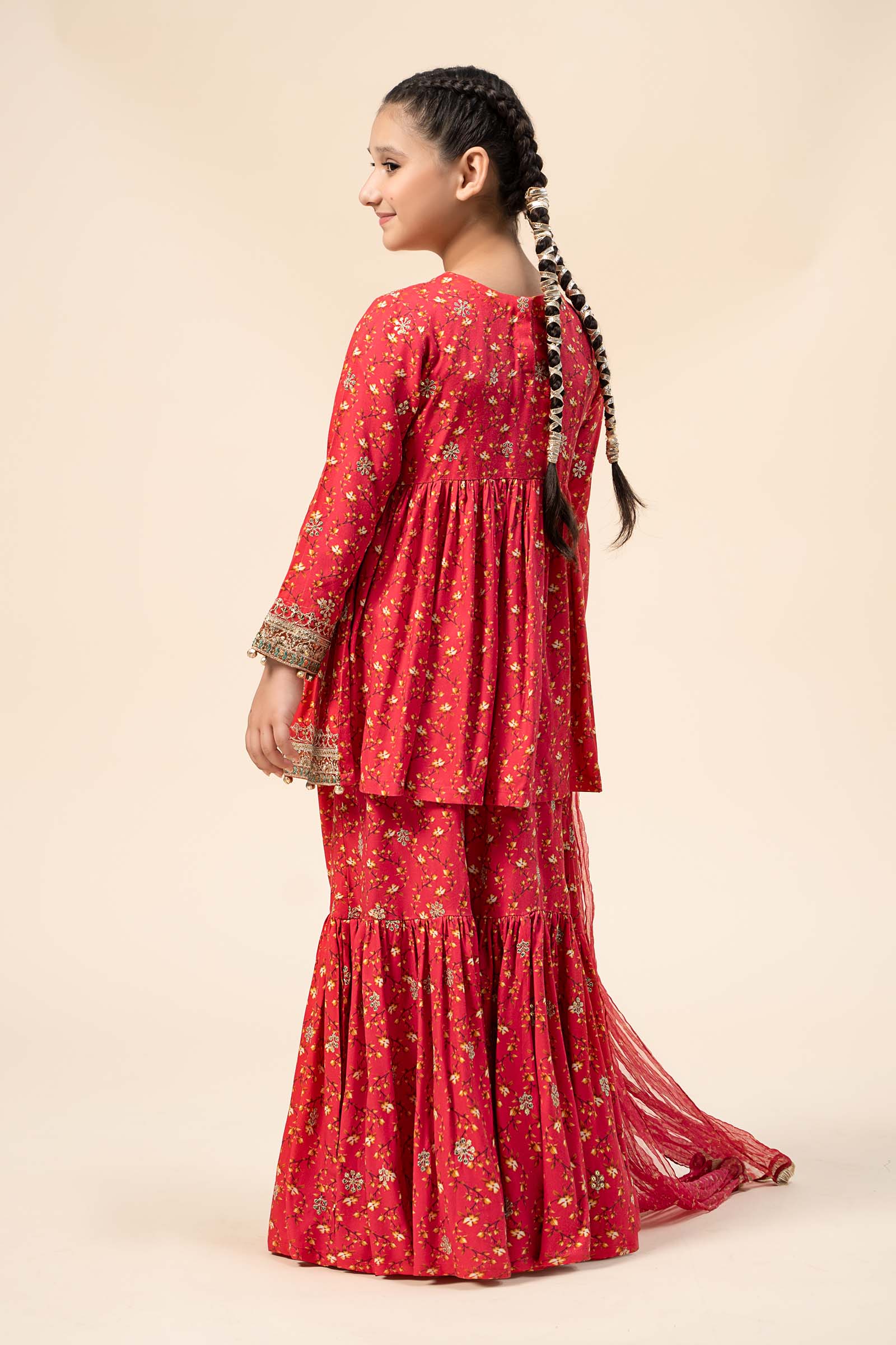 Maria B | 3 Piece Embroidered Marina Twill Suit | MKD-W24-12 - by - Libasekhas UK - Registered Vendor of : Maria B - 100% Original Designer Dresss