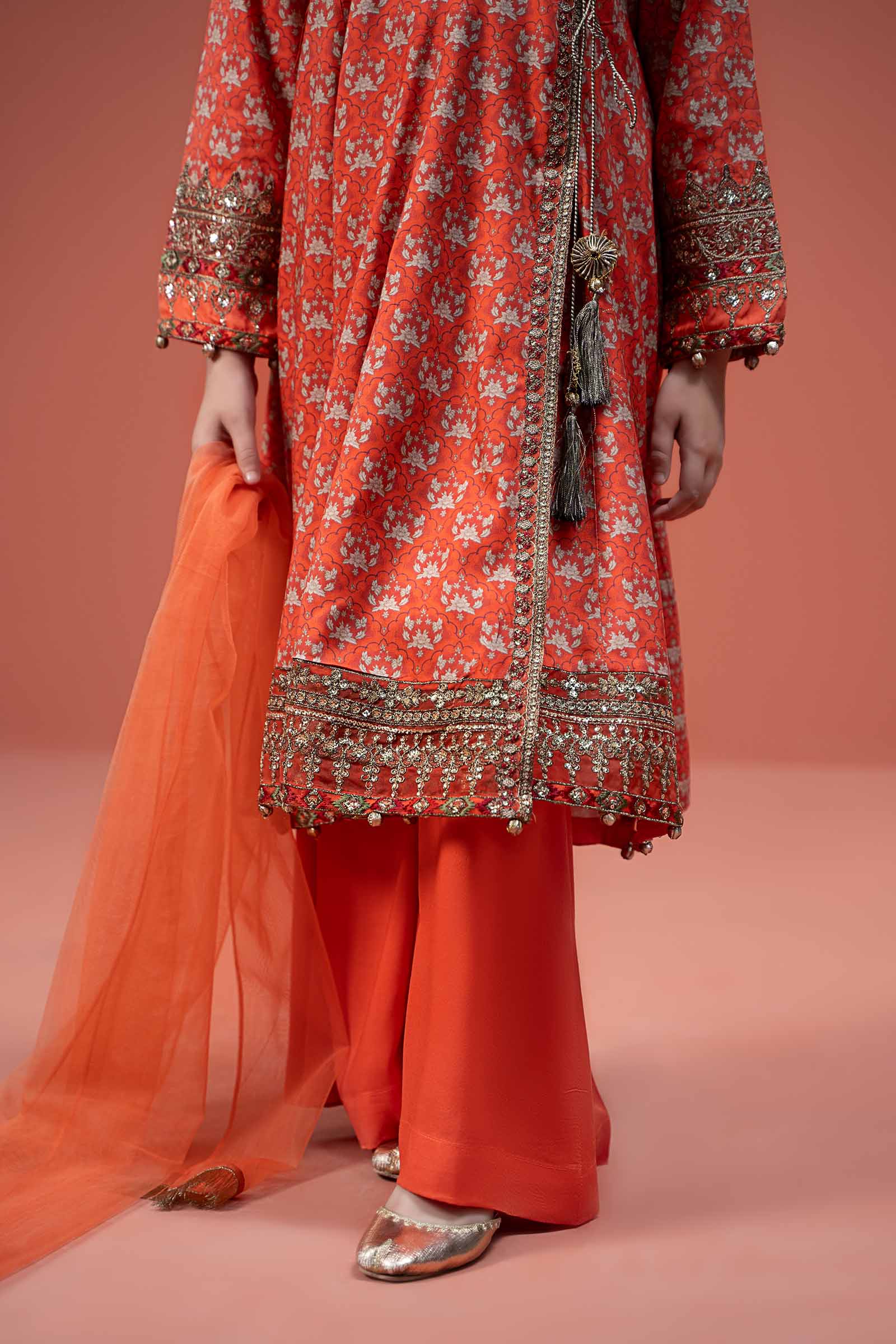 Maria B | 3 Piece Printed Linen Suit | MKD-W24-16 - by - Libasekhas UK - Registered Vendor of : Maria B - 100% Original Designer Dresss