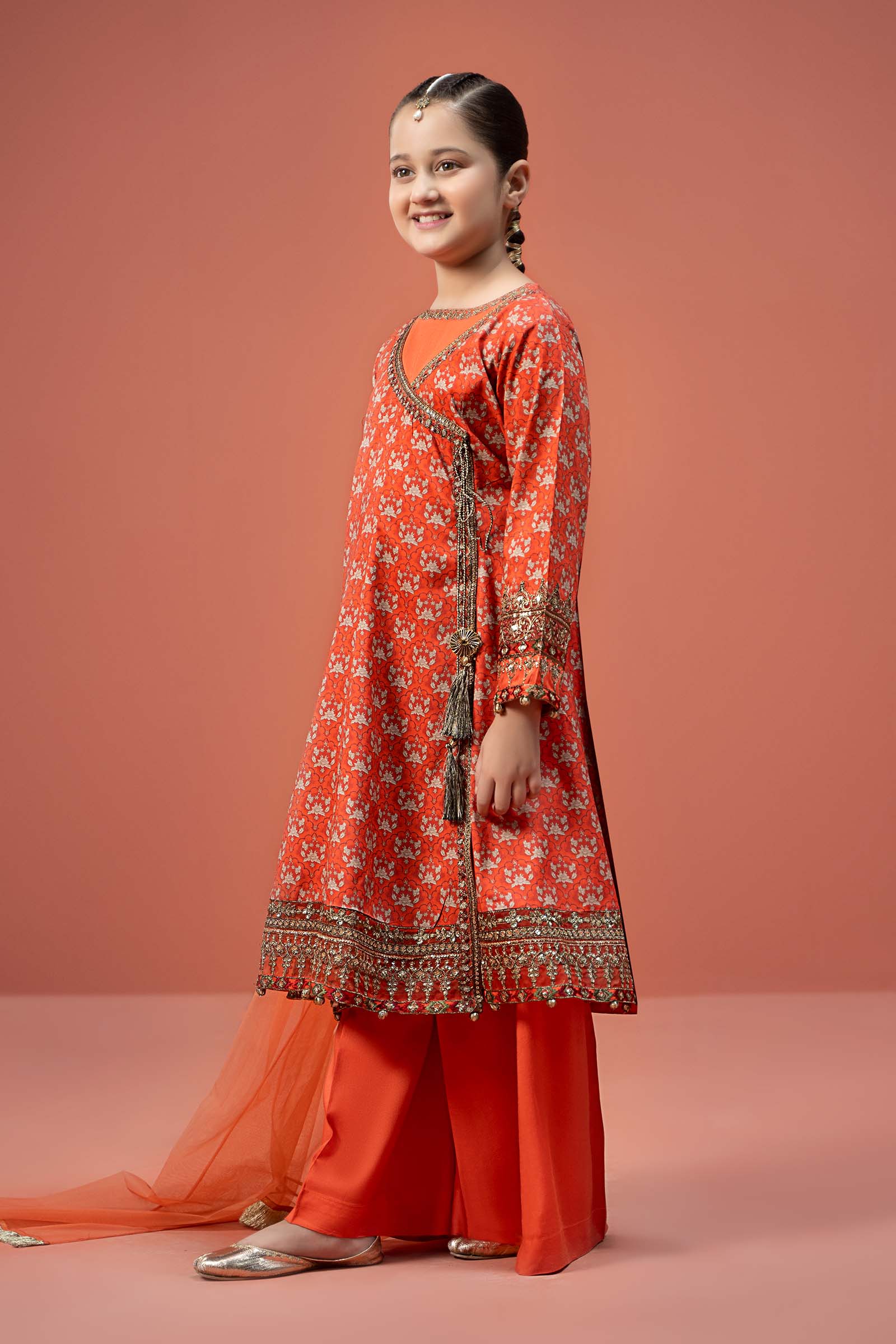 Maria B | 3 Piece Printed Linen Suit | MKD-W24-16 - by - Libasekhas UK - Registered Vendor of : Maria B - 100% Original Designer Dresss