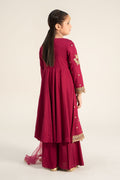 Maria B | 3 Piece Embroidered Linen Suit | MKD-W24-18 - by - Libasekhas UK - Registered Vendor of : Maria B - 100% Original Designer Dresss