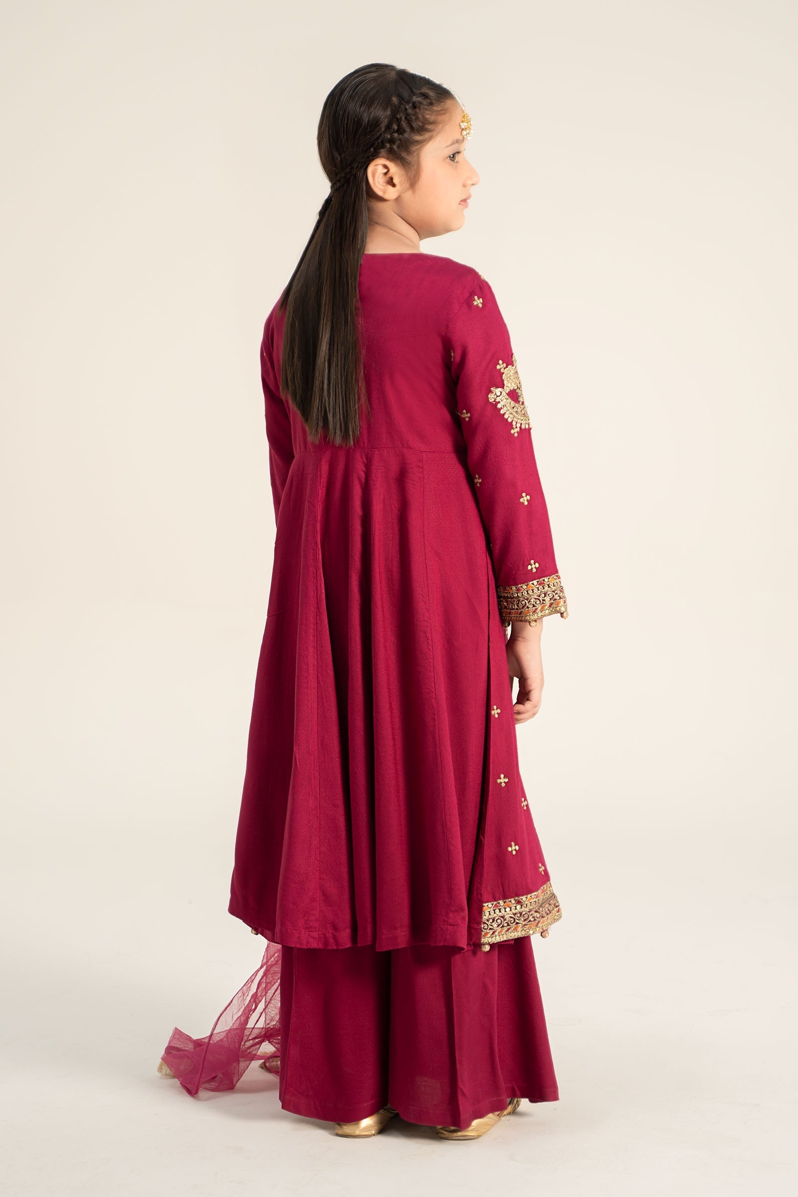 Maria B | 3 Piece Embroidered Linen Suit | MKD-W24-18 - by - Libasekhas UK - Registered Vendor of : Maria B - 100% Original Designer Dresss
