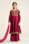 Maria B | 3 Piece Embroidered Linen Suit | MKD-W24-18 - by - Libasekhas UK - Registered Vendor of : Maria B - 100% Original Designer Dresss