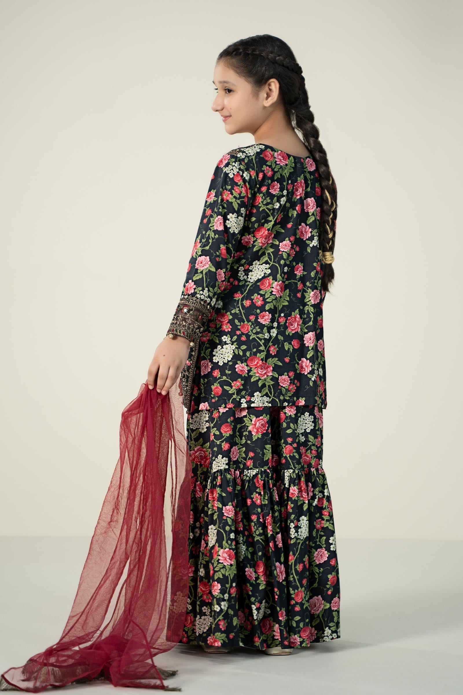 Maria B | 3 Piece Printed Linen Suit | MKD-W24-19 - by - Libasekhas UK - Registered Vendor of : Maria B - 100% Original Designer Dresss