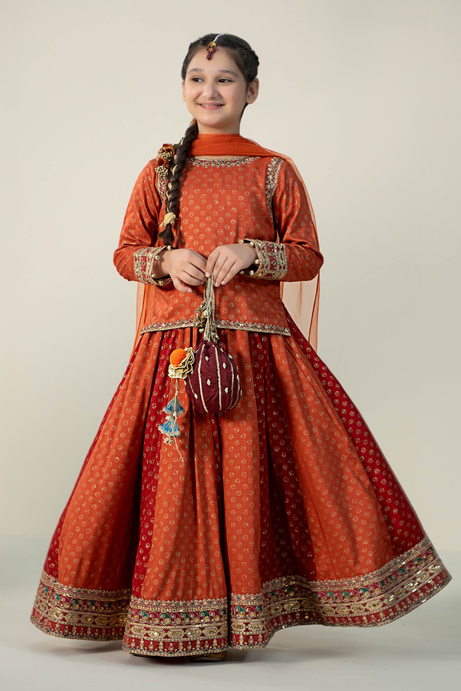 Maria B | 3 Piece Printed Linen Suit | MKD-W24-20 - by - Libasekhas UK - Registered Vendor of : Maria B - 100% Original Designer Dresss
