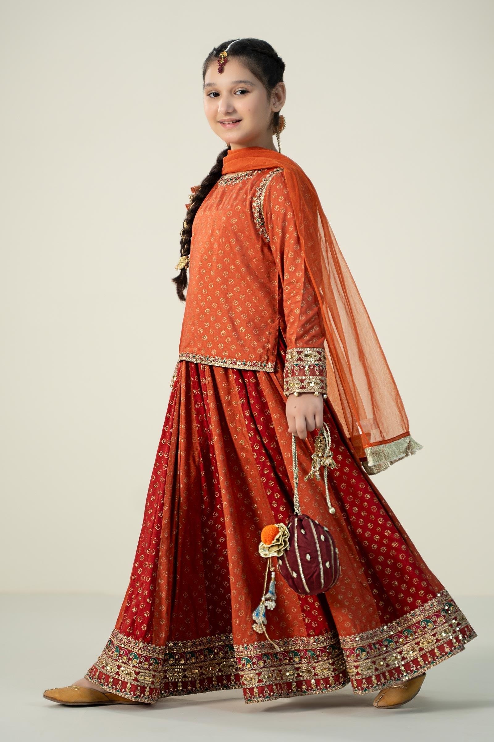 Maria B | 3 Piece Printed Linen Suit | MKD-W24-20 - by - Libasekhas UK - Registered Vendor of : Maria B - 100% Original Designer Dresss