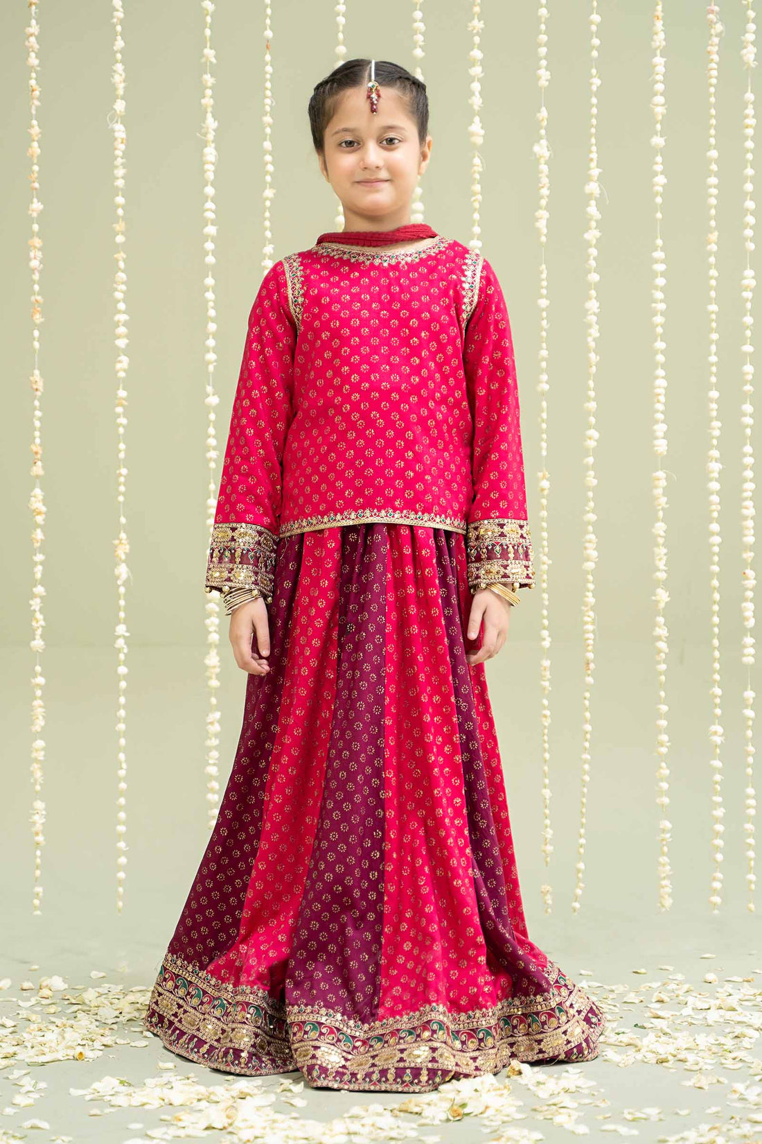 Maria B | 3 Piece Printed Linen Suit | MKD-W24-20 - by - Libasekhas UK - Registered Vendor of : Maria B - 100% Original Designer Dresss
