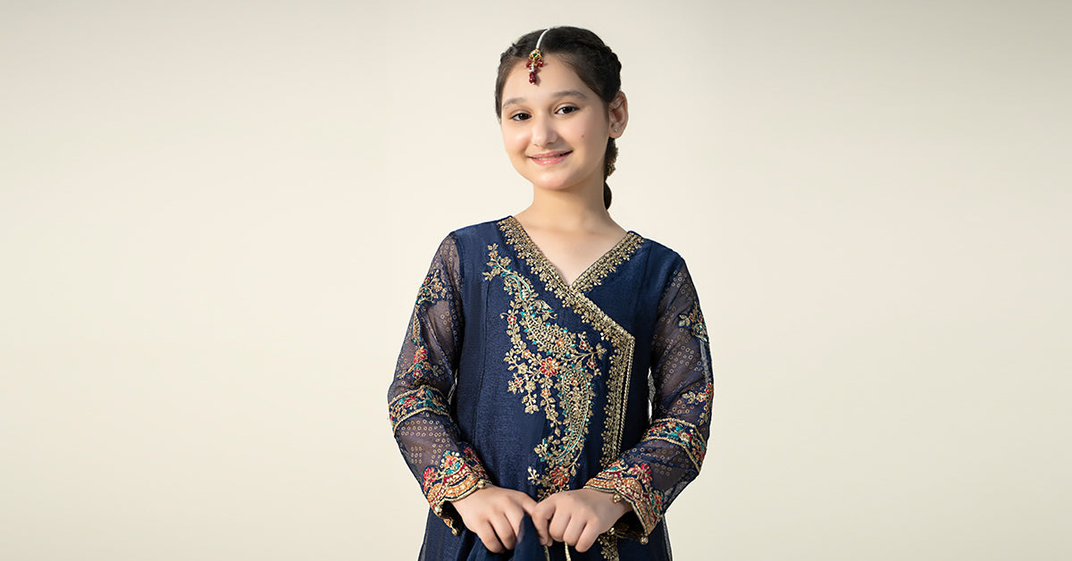 Maria B | 3 Piece Embroidered Paper Cotton Suit | MKD-W24-22 - by - Libasekhas UK - Registered Vendor of : Maria B - 100% Original Designer Dresss