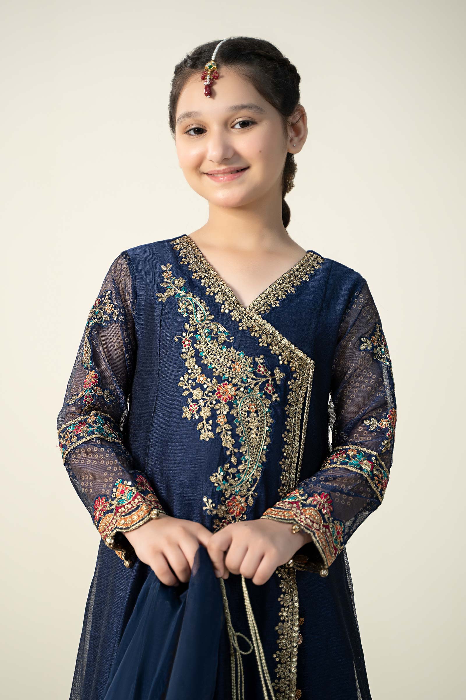 Maria B | 3 Piece Embroidered Paper Cotton Suit | MKD-W24-22 - by - Libasekhas UK - Registered Vendor of : Maria B - 100% Original Designer Dresss