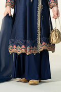 Maria B | 3 Piece Embroidered Paper Cotton Suit | MKD-W24-22 - by - Libasekhas UK - Registered Vendor of : Maria B - 100% Original Designer Dresss