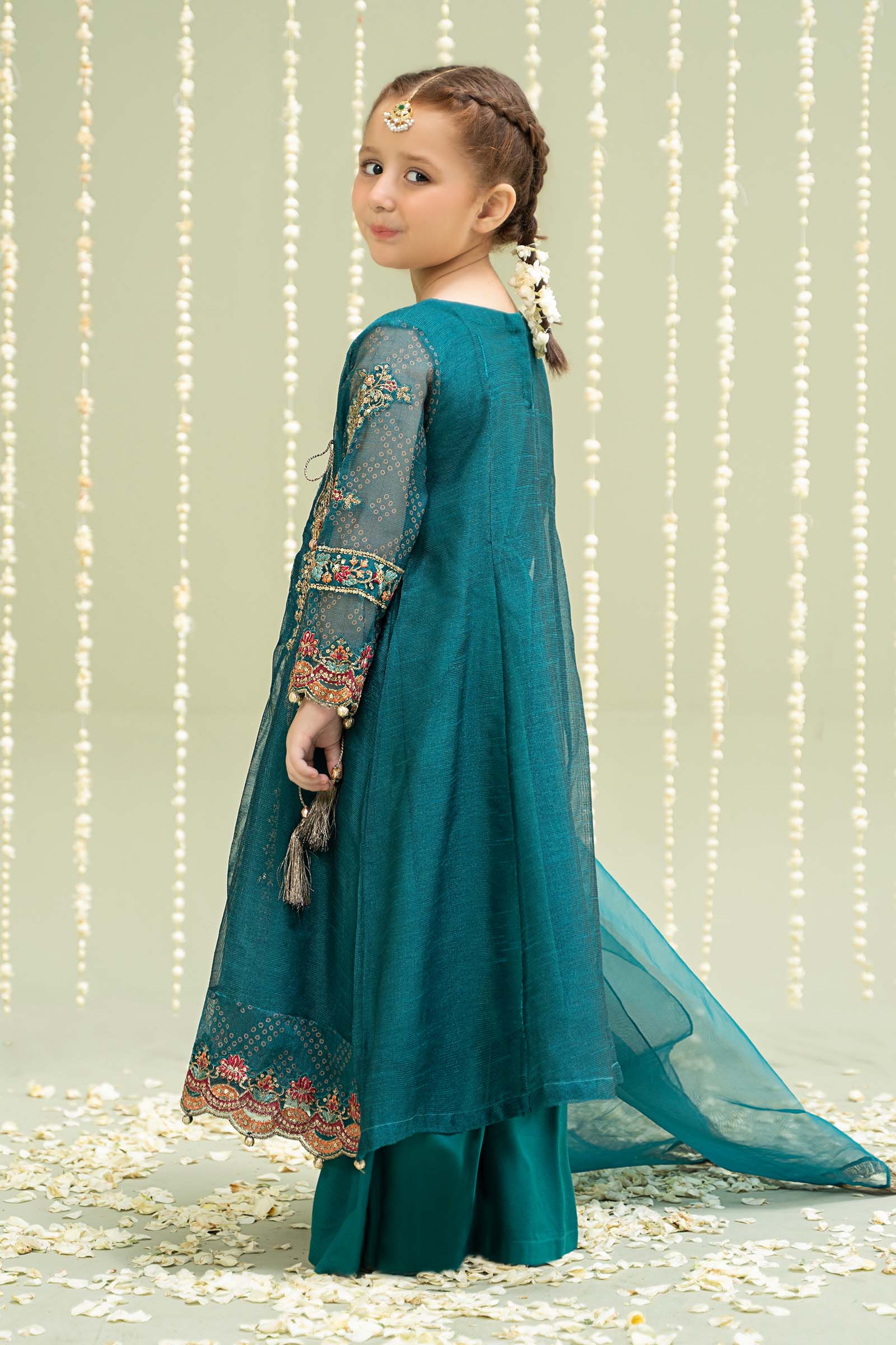 Maria B | 3 Piece Embroidered Paper Cotton Suit | MKD-W24-22 - by - Libasekhas UK - Registered Vendor of : Maria B - 100% Original Designer Dresss
