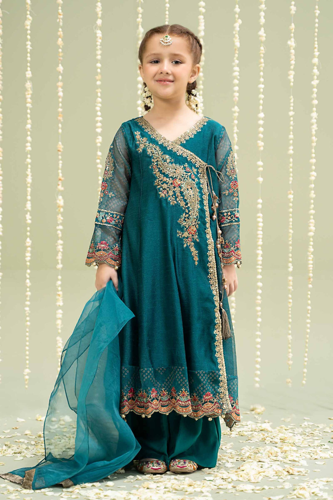 Maria B | 3 Piece Embroidered Paper Cotton Suit | MKD-W24-22 - by - Libasekhas UK - Registered Vendor of : Maria B - 100% Original Designer Dresss