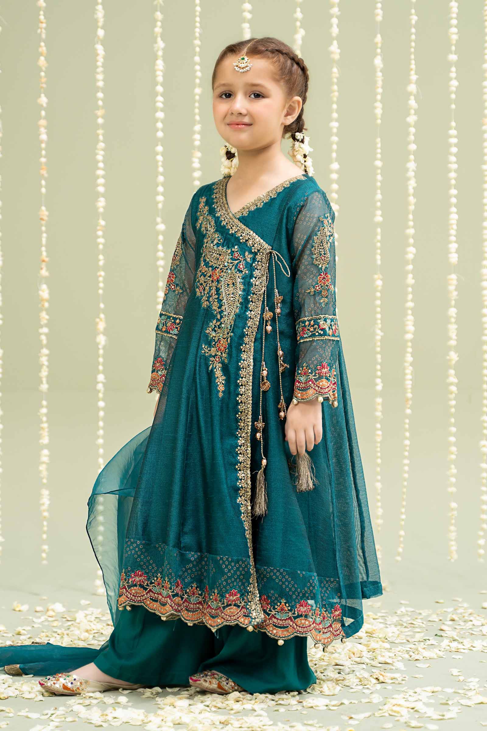 Maria B | 3 Piece Embroidered Paper Cotton Suit | MKD-W24-22 - by - Libasekhas UK - Registered Vendor of : Maria B - 100% Original Designer Dresss