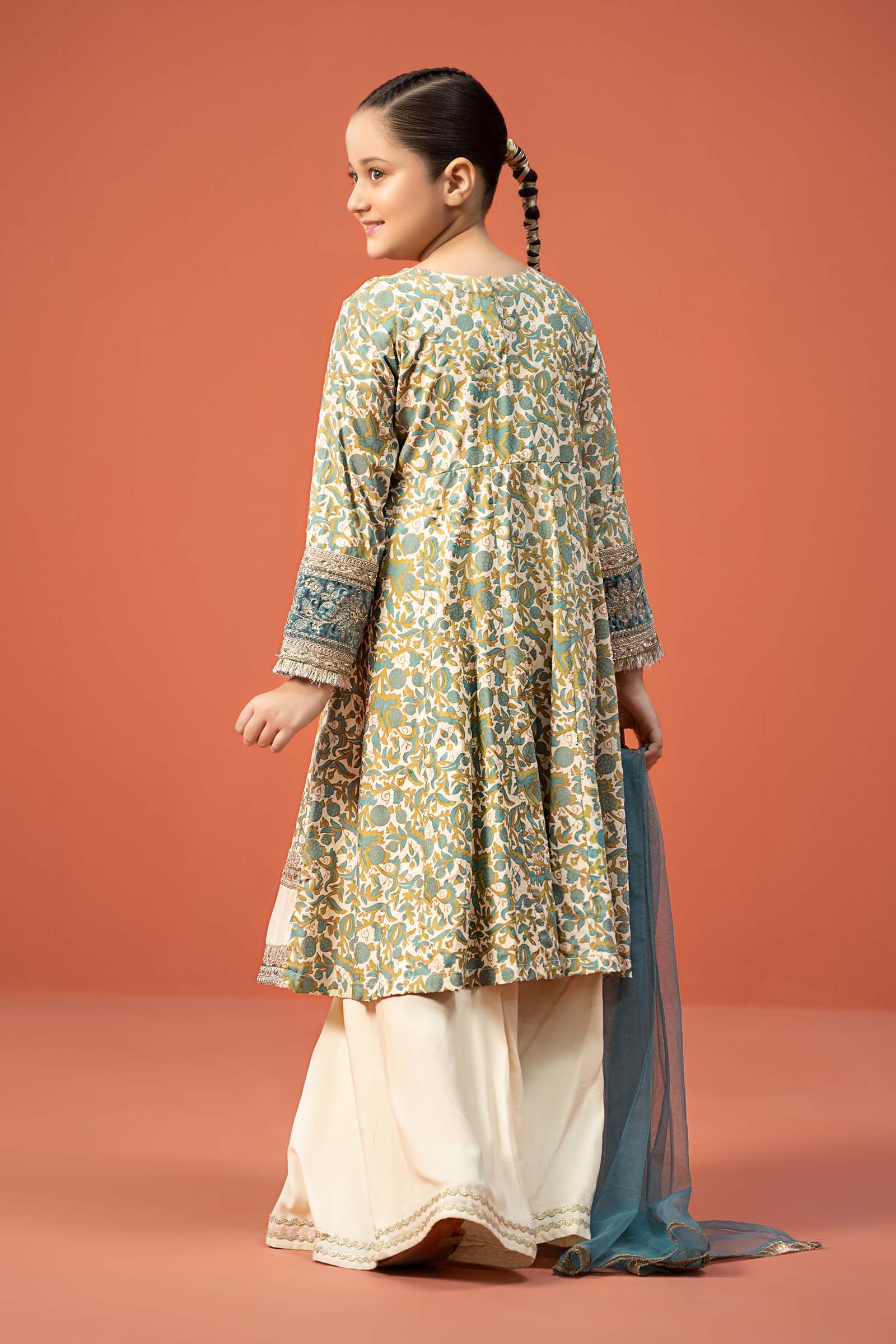 Maria B | 3 Piece Printed Linen Suit | MKD-W24-25 - by - Libasekhas UK - Registered Vendor of : Maria B - 100% Original Designer Dresss