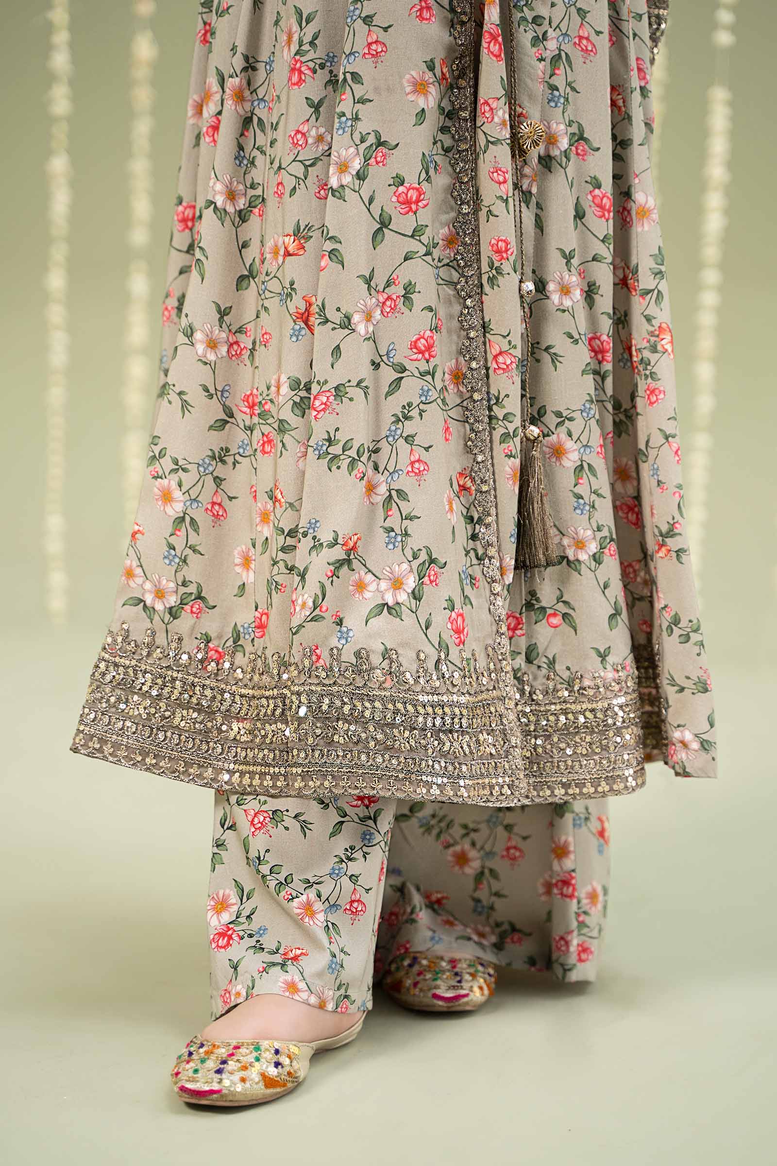 Maria B | 3 Piece Printed Linen Suit | MKD-W24-26 - by - Libasekhas UK - Registered Vendor of : Maria B - 100% Original Designer Dresss