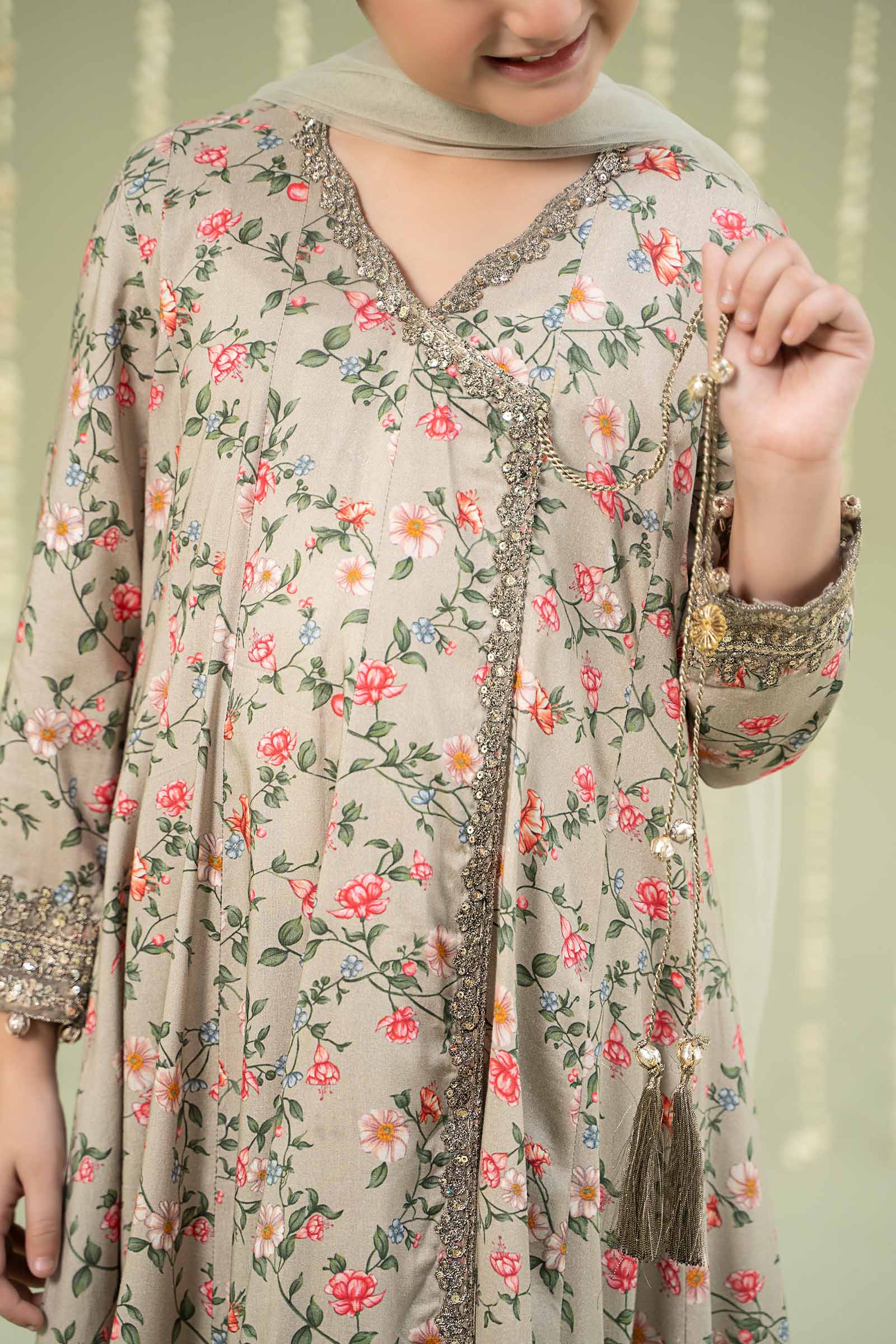 Maria B | 3 Piece Printed Linen Suit | MKD-W24-26 - by - Libasekhas UK - Registered Vendor of : Maria B - 100% Original Designer Dresss